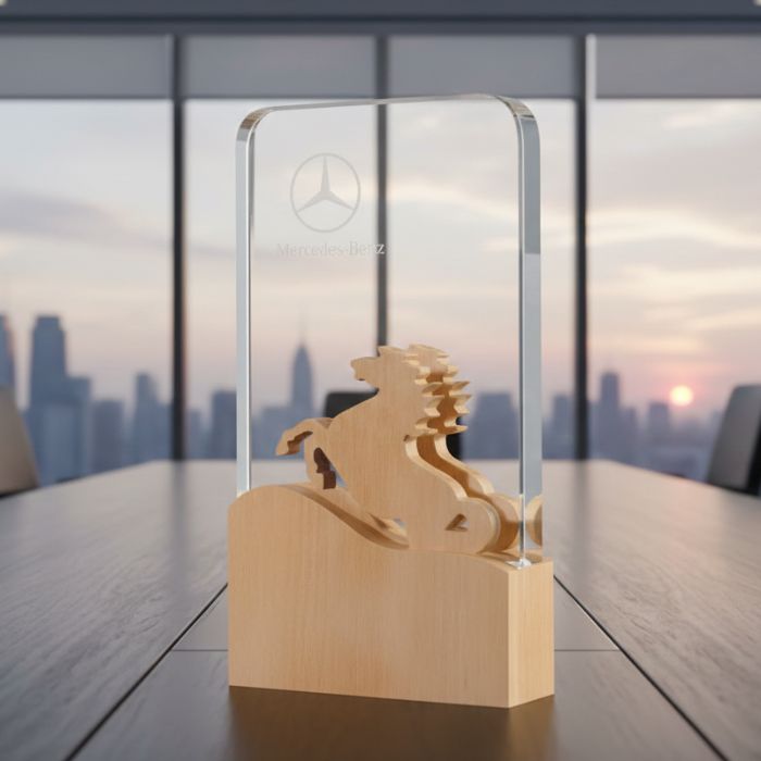 Premium Wooden Trophy Model - PT083