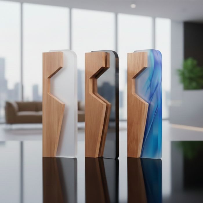 Premium Wooden Trophy Model - PT009