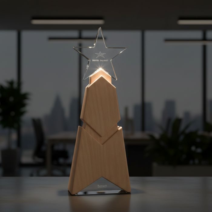 Premium Wooden Trophy Model - PT010