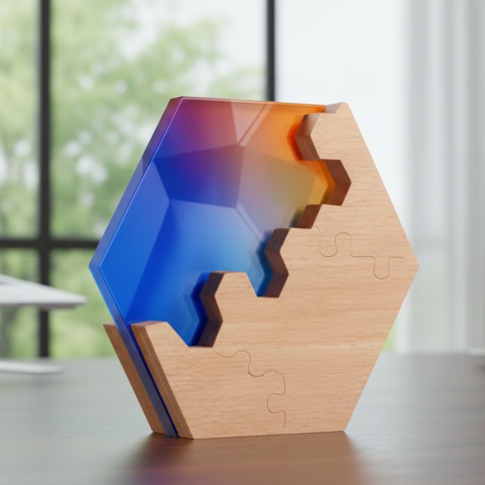 Premium Wooden Trophy Model - PT022