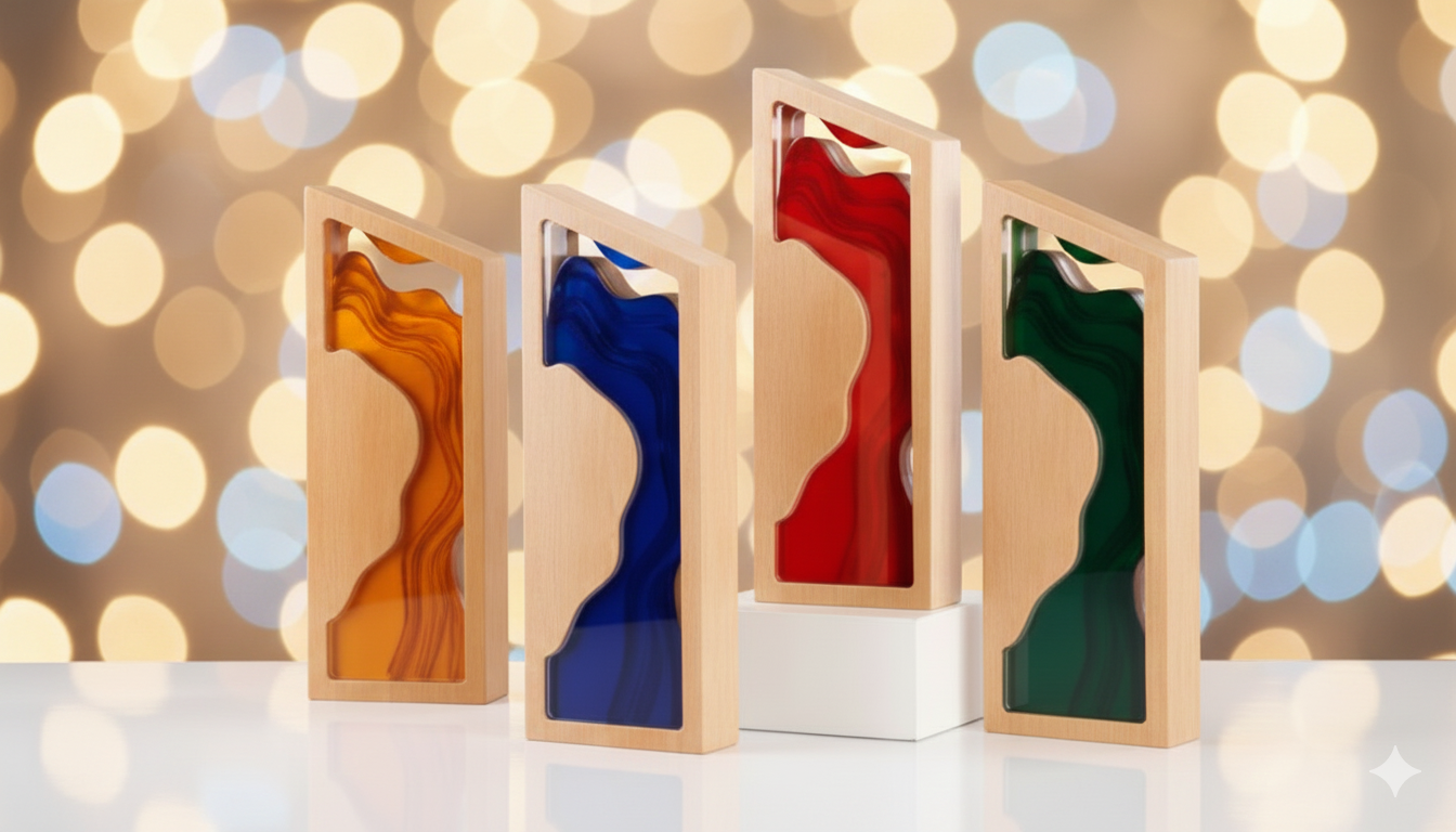 Premium Wooden Trophy Model - PT030