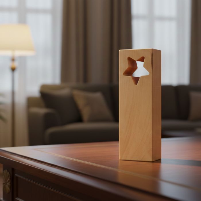 Premium Wooden Trophy Model - PT057