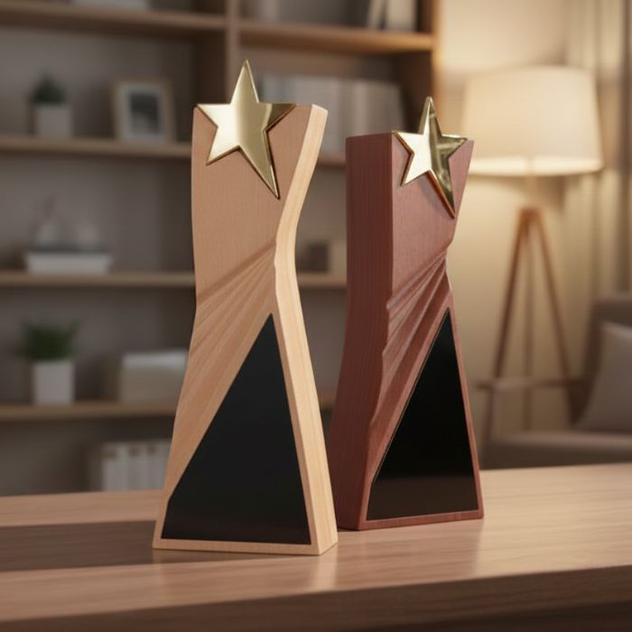 Premium Wooden Trophy Model - PT094