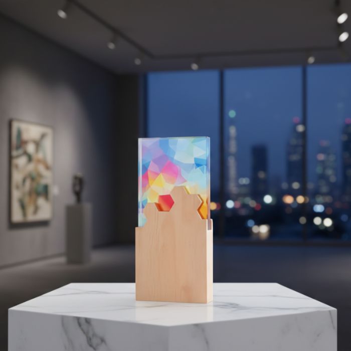 Premium Wooden Trophy Model - PT038