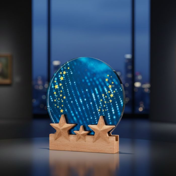 Premium Wooden Trophy Model - PT041