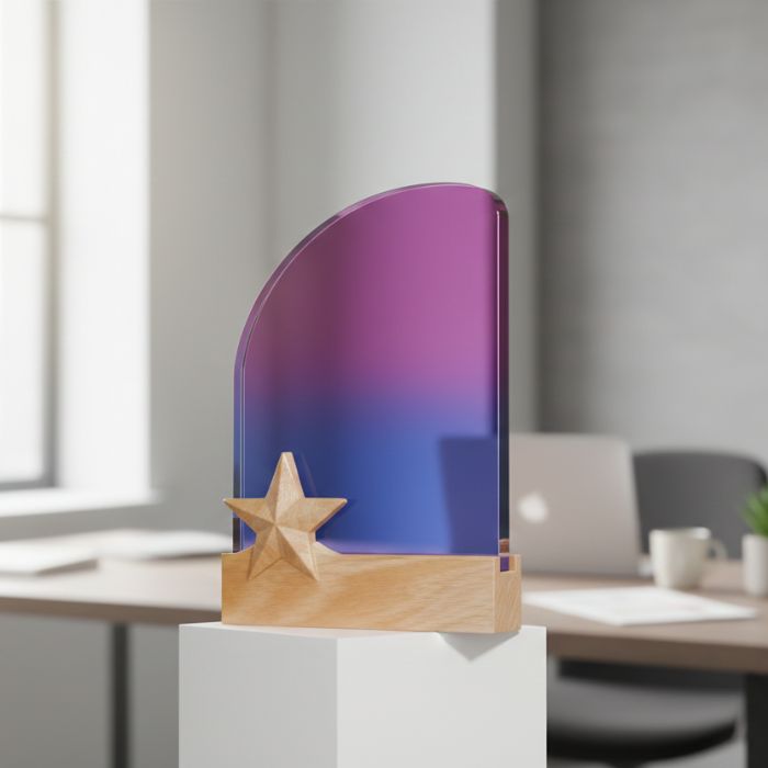 Premium Wooden Trophy Model - PT043